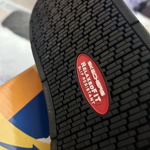 Men’s Skechers Work Black and Gray Shoes - Picture 6 of 11